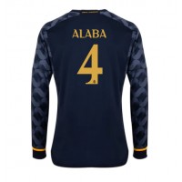 Moški Nogometni dresi Real Madrid David Alaba #4 Gostujoči 2023-24 Dolgi Rokav
